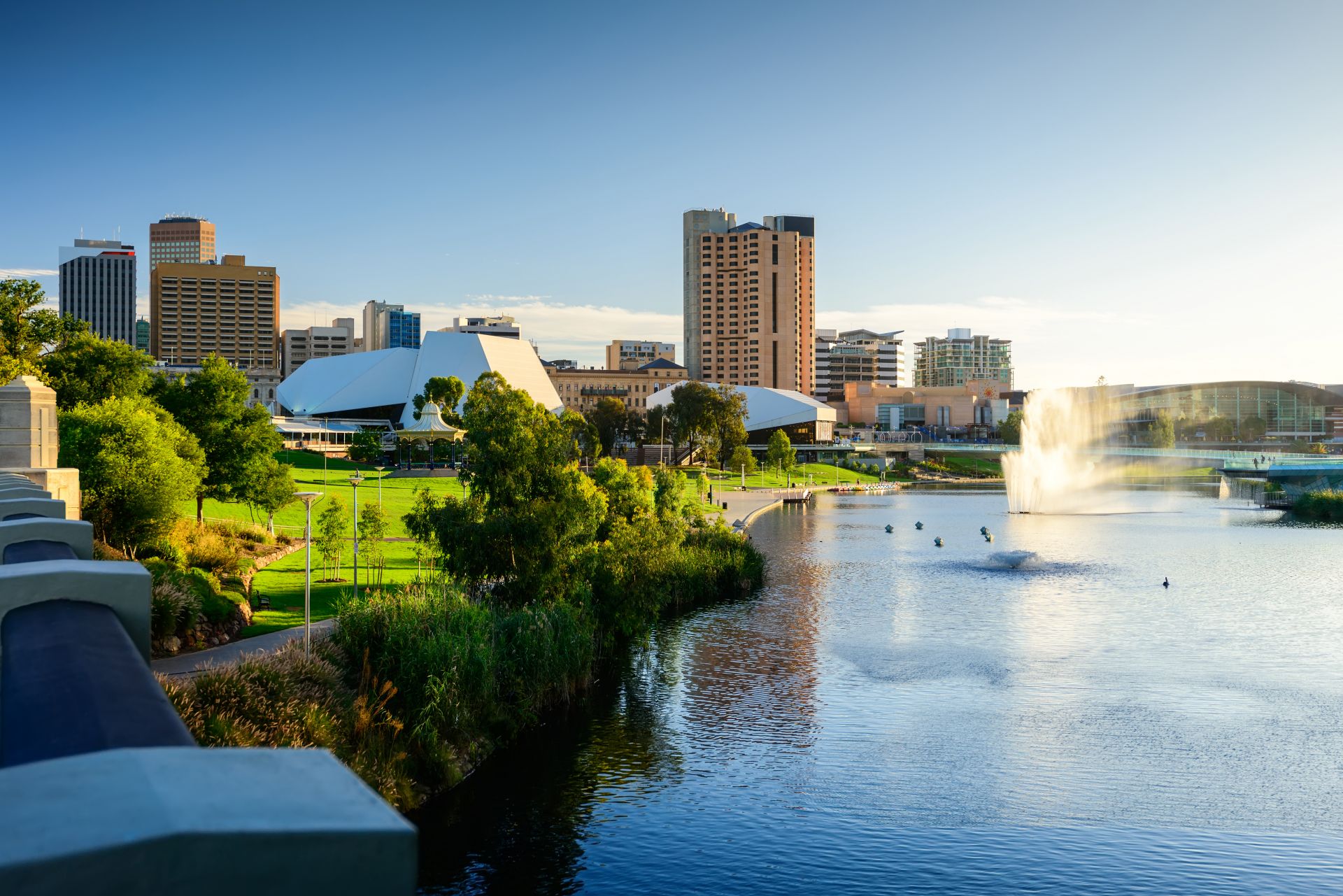 Město Adelaide v Austrálii